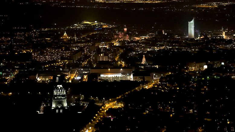 Mitteldeutschland bei Nacht