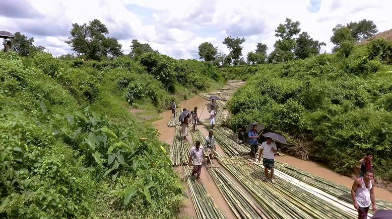 Die Bambusflößer von Bangladesch