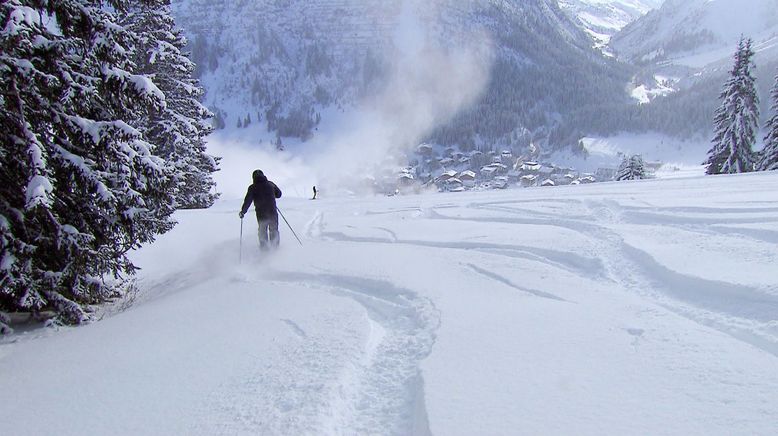 Winteridylle in den österreichischen Alpen