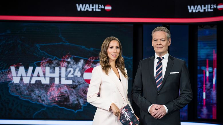 Wahl 24 - Erste Trends und Countdown zur Hochrechnung