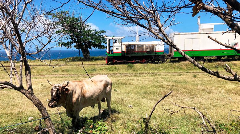 Mit dem Zug auf St. Kitts