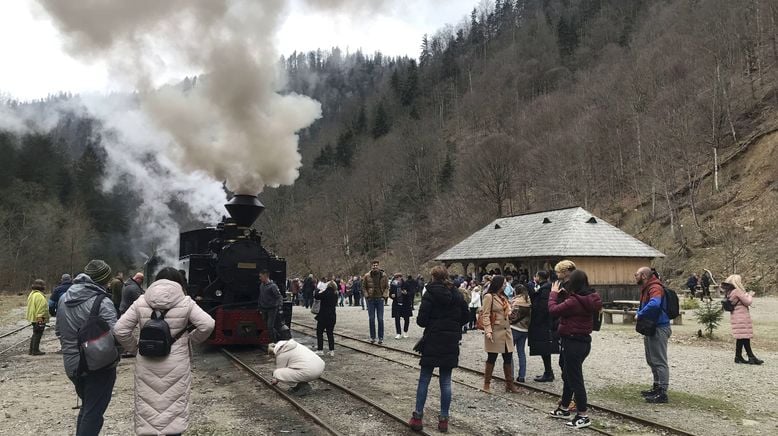 Die Waldbahn in der Karpatenschlucht