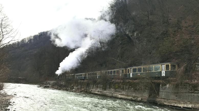 Die Waldbahn in der Karpatenschlucht