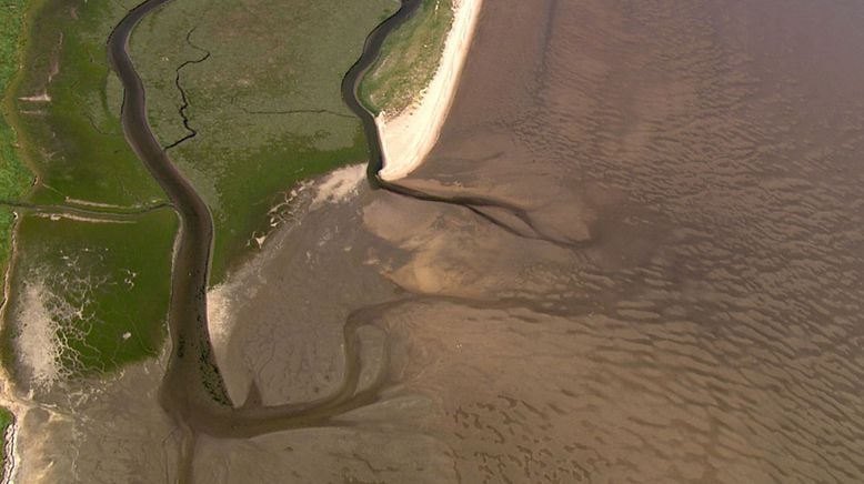 Die Nordsee von oben