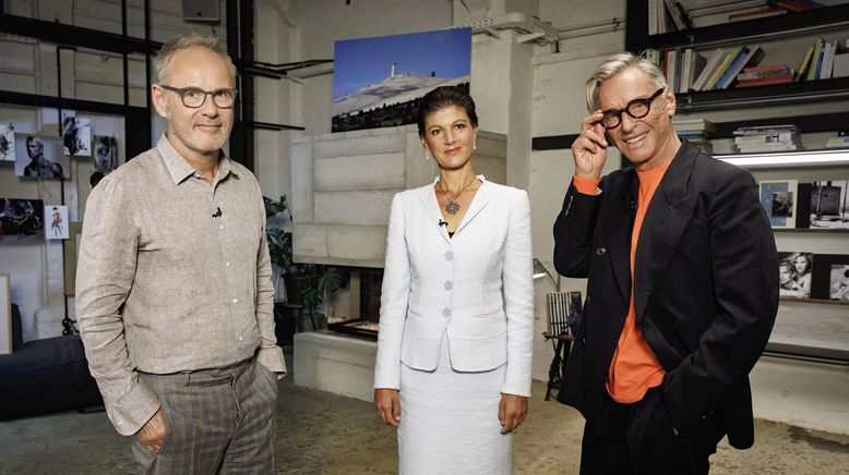 Wolfgang Joop und Sahra Wagenknecht