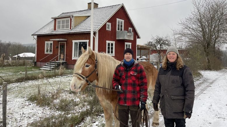 Selbstversorger in Schweden im Winter