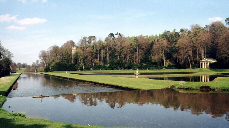 Der Königliche Park von Studley und die Ruinen von Fountains Abbey